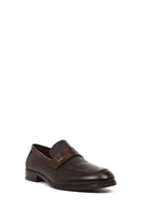 Erkek Kahverengi Deri Klasik Loafer | Derimod