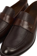 Erkek Kahverengi Deri Klasik Loafer | Derimod
