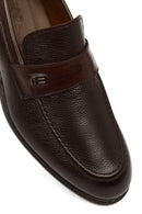 Erkek Kahverengi Deri Klasik Loafer | Derimod