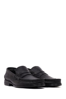 Erkek Siyah Deri Klasik Loafer | Derimod