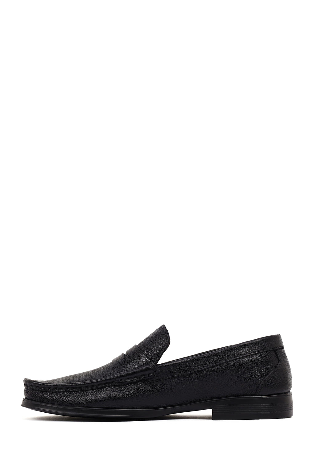 Erkek Siyah Deri Klasik Loafer