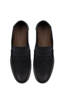 Erkek Siyah Deri Klasik Loafer | Derimod