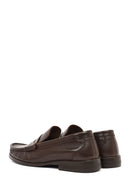 Erkek Kahverengi Deri Klasik Loafer | Derimod