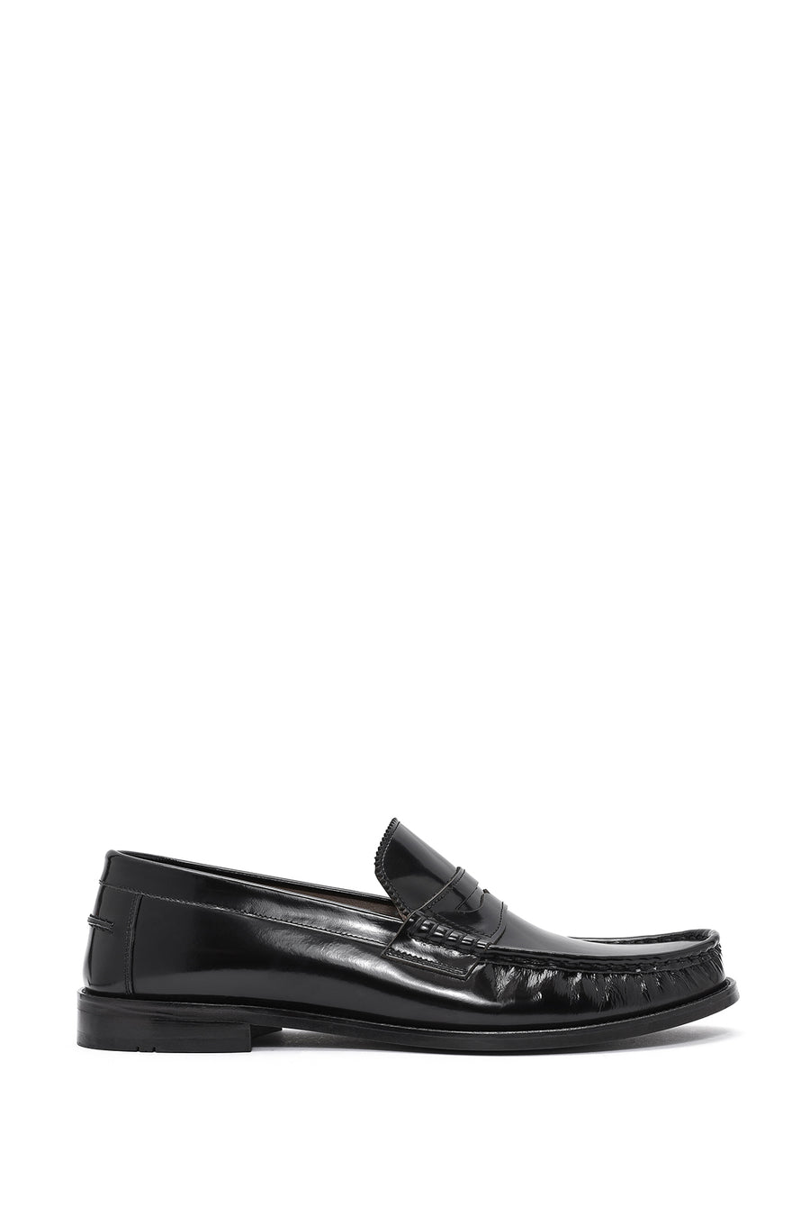 Erkek Siyah Deri Klasik Loafer 26SFD601722 | Derimod