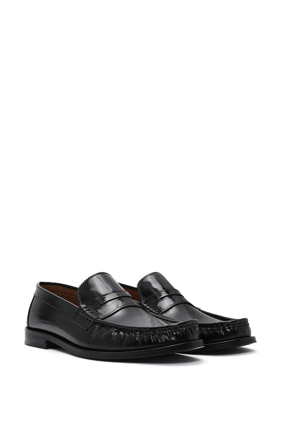 Erkek Siyah Deri Klasik Loafer