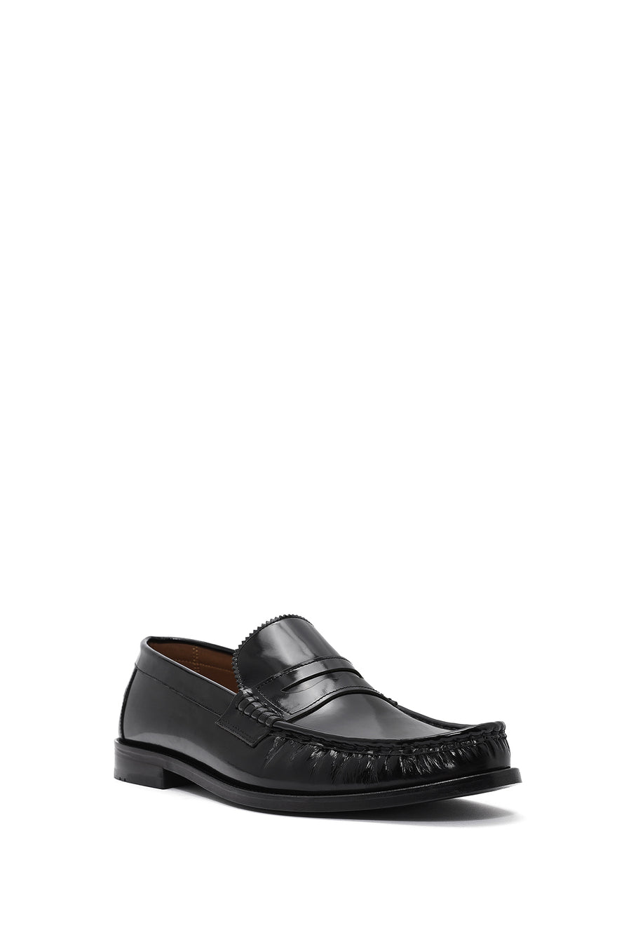 Erkek Siyah Deri Klasik Loafer