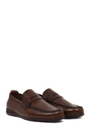 Erkek Kahverengi Deri Casual Loafer | Derimod