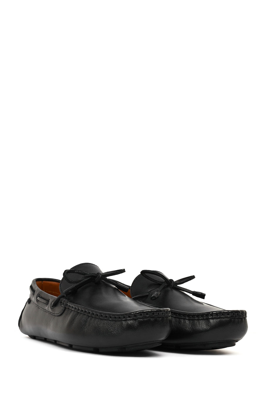 Erkek Siyah Deri Casual Loafer