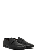Erkek Siyah Deri Klasik Loafer | Derimod
