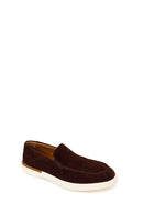 Men's Brown Suede Leather Loafer | Derimod