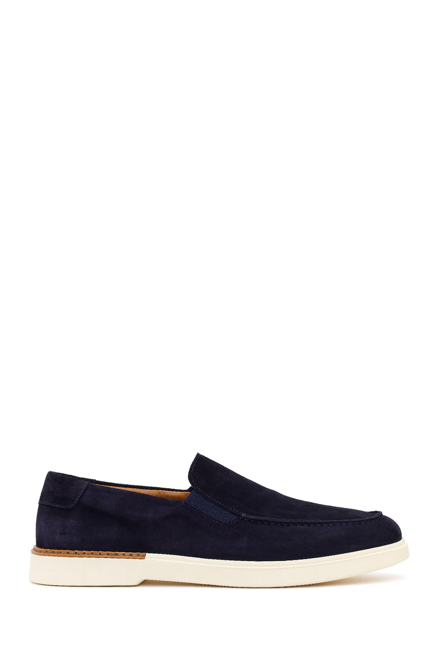 Erkek Lacivert Süet Deri Loafer 26SFD612210 | Derimod