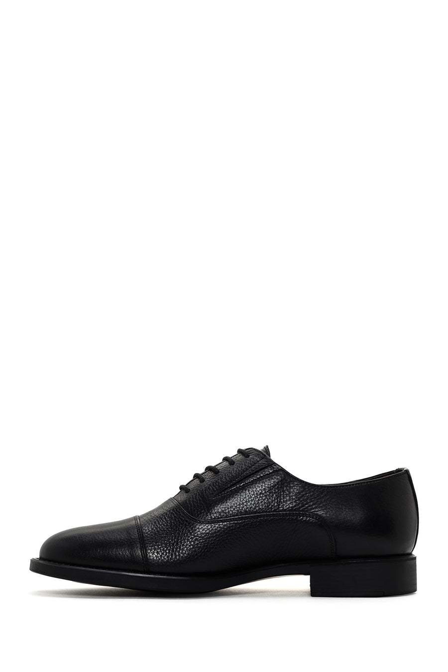 Men's Black Laced Leather Classic Shoes