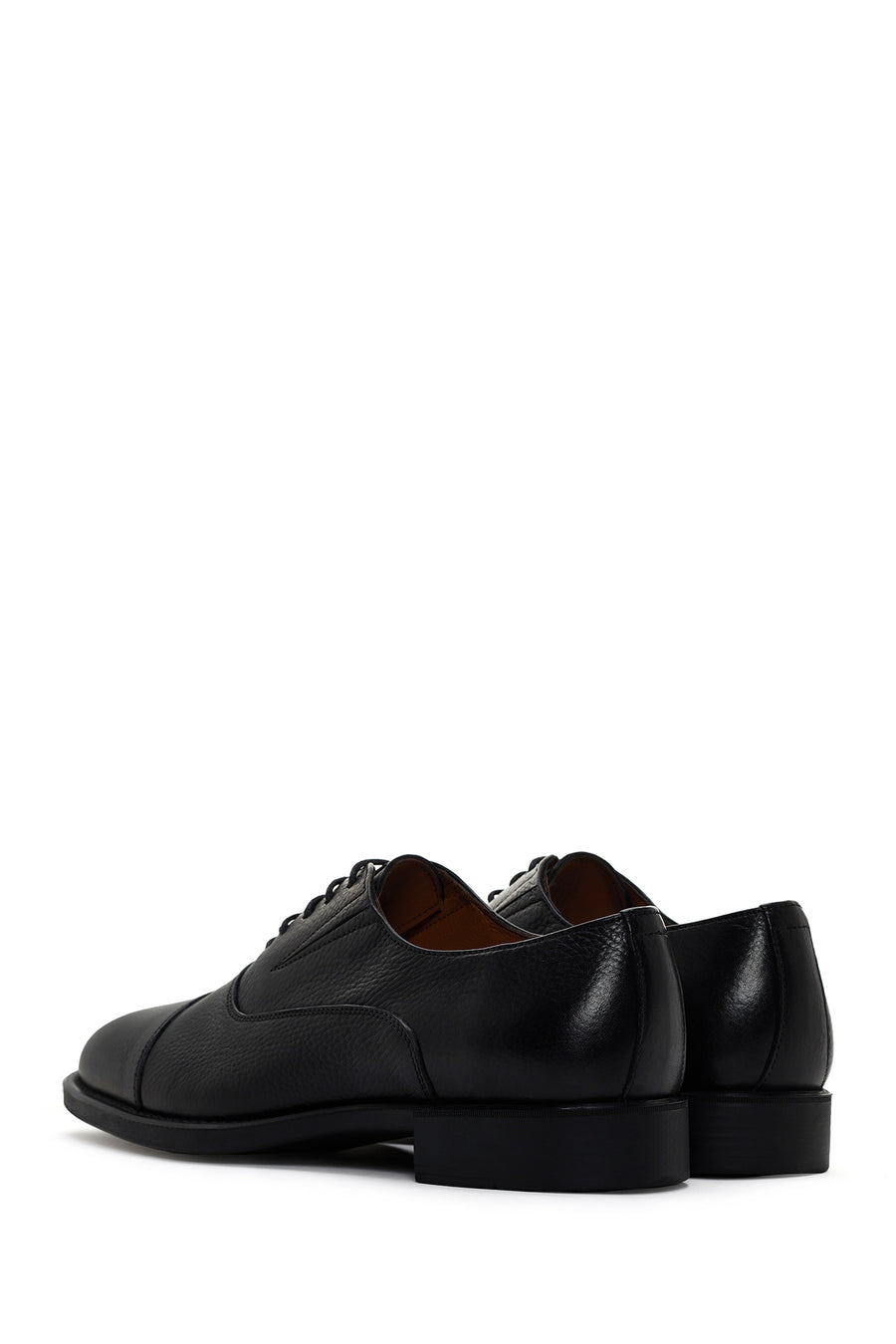 Men's Black Laced Leather Classic Shoes