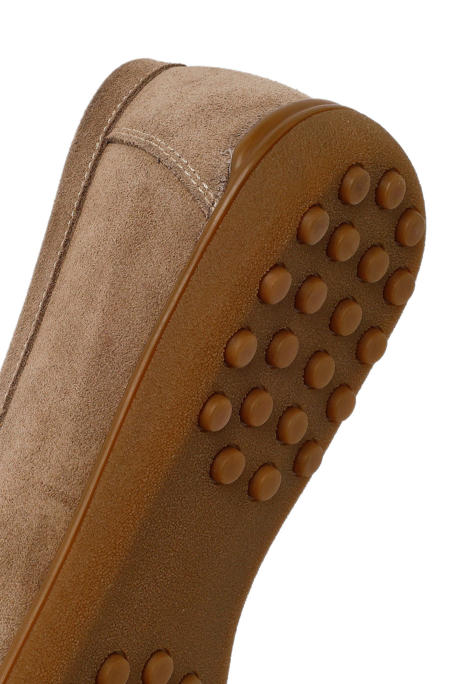 Erkek Bej Süet Deri Loafer