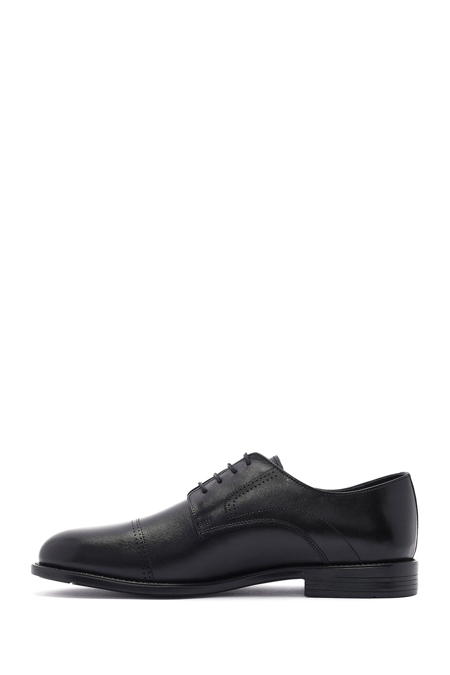 Men's Black Laced Leather Classic Shoes