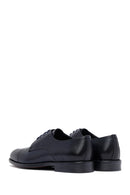 Men's Navy Blue Lace-Up Leather Classic Shoes | Derimod