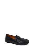 Erkek Siyah Tokalı Deri Loafer | Derimod