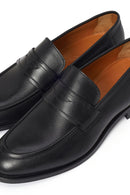 Erkek Siyah Deri Klasik Loafer | Derimod
