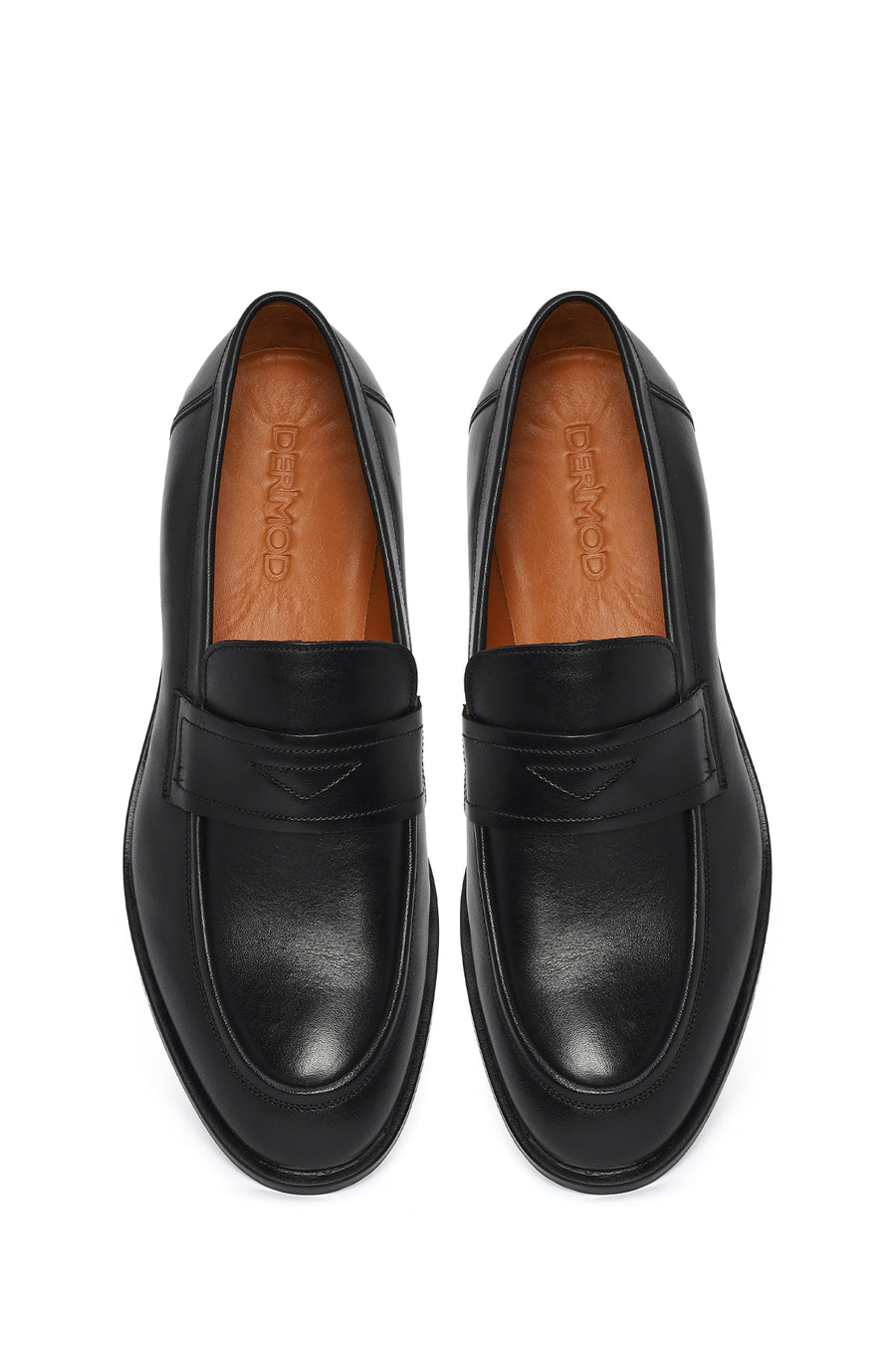 Erkek Siyah Deri Klasik Loafer
