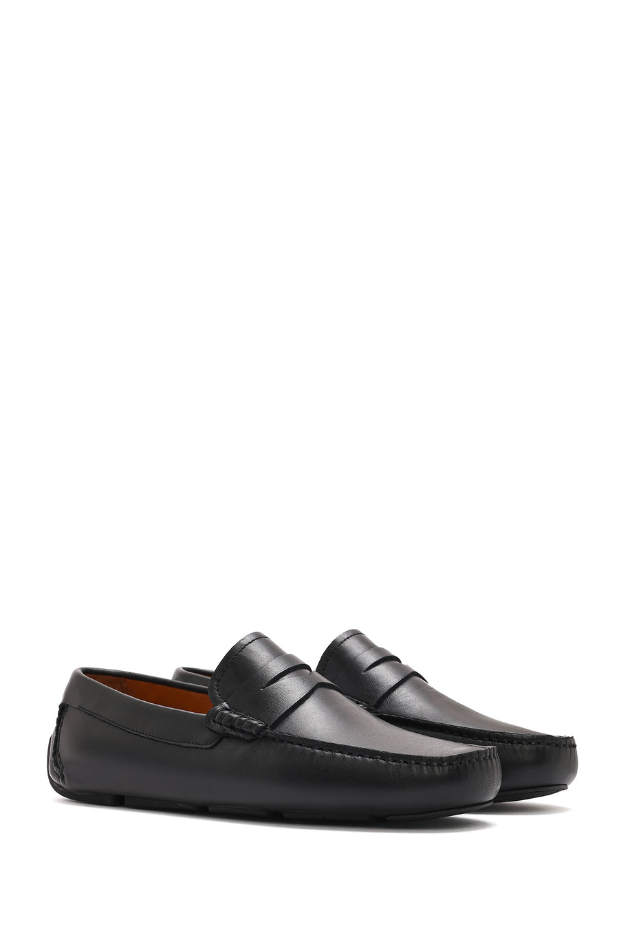 Erkek Siyah Casual Deri Loafer