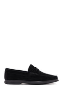 Derimod Fly Erkek Siyah Süet Deri Loafer | Derimod