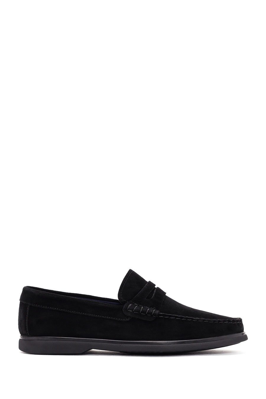 Derimod Fly Erkek Siyah Süet Deri Loafer 26SFD632410 | Derimod