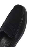 Derimod Fly Erkek Siyah Süet Deri Loafer | Derimod