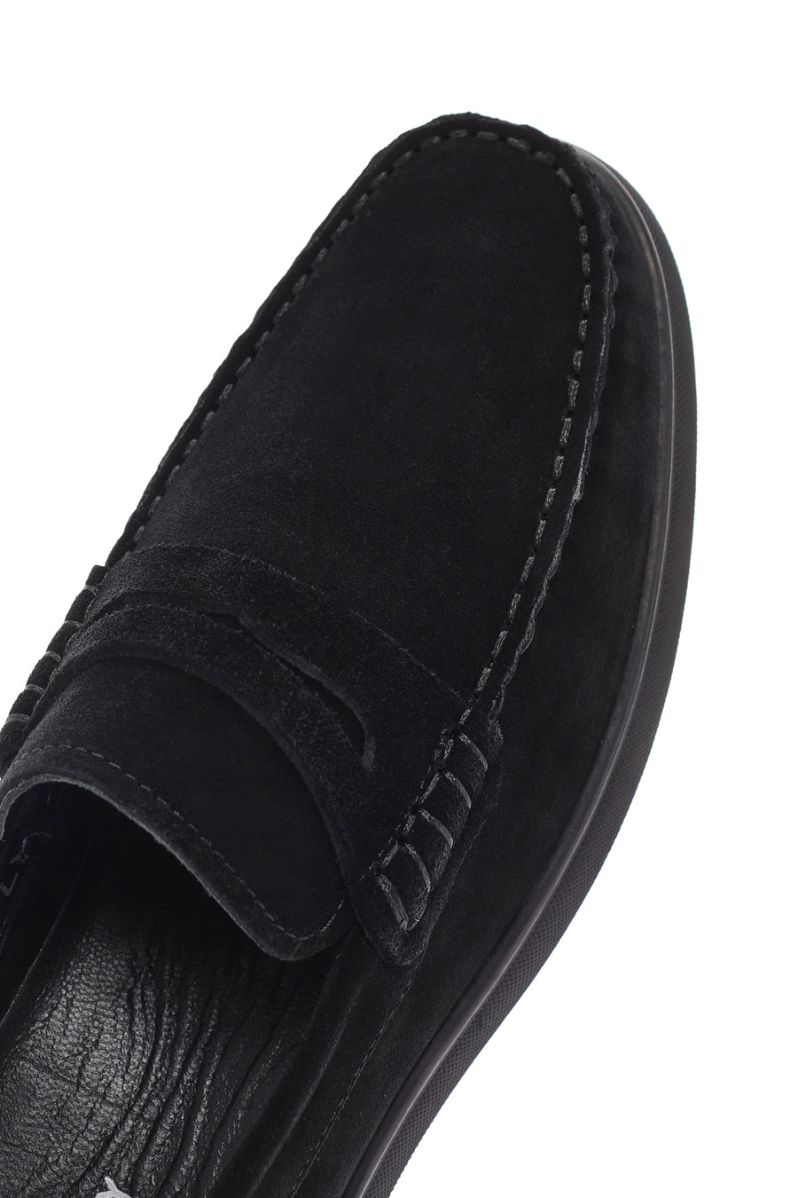 Derimod Fly Erkek Siyah Süet Deri Loafer