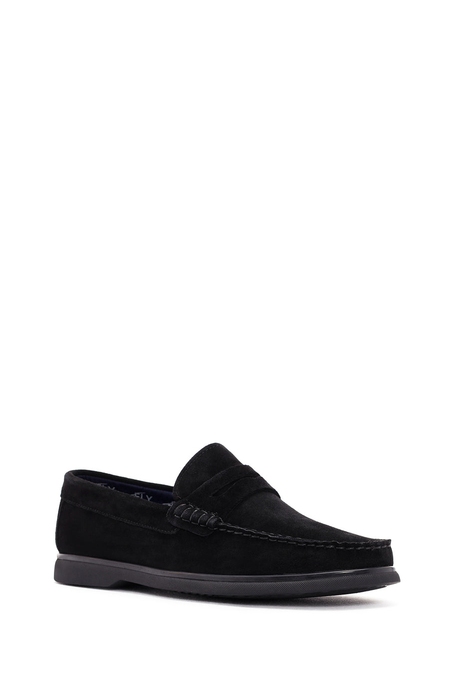 Derimod Fly Erkek Siyah Süet Deri Loafer