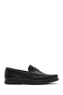Derimod Fly Erkek Siyah Deri Loafer | Derimod