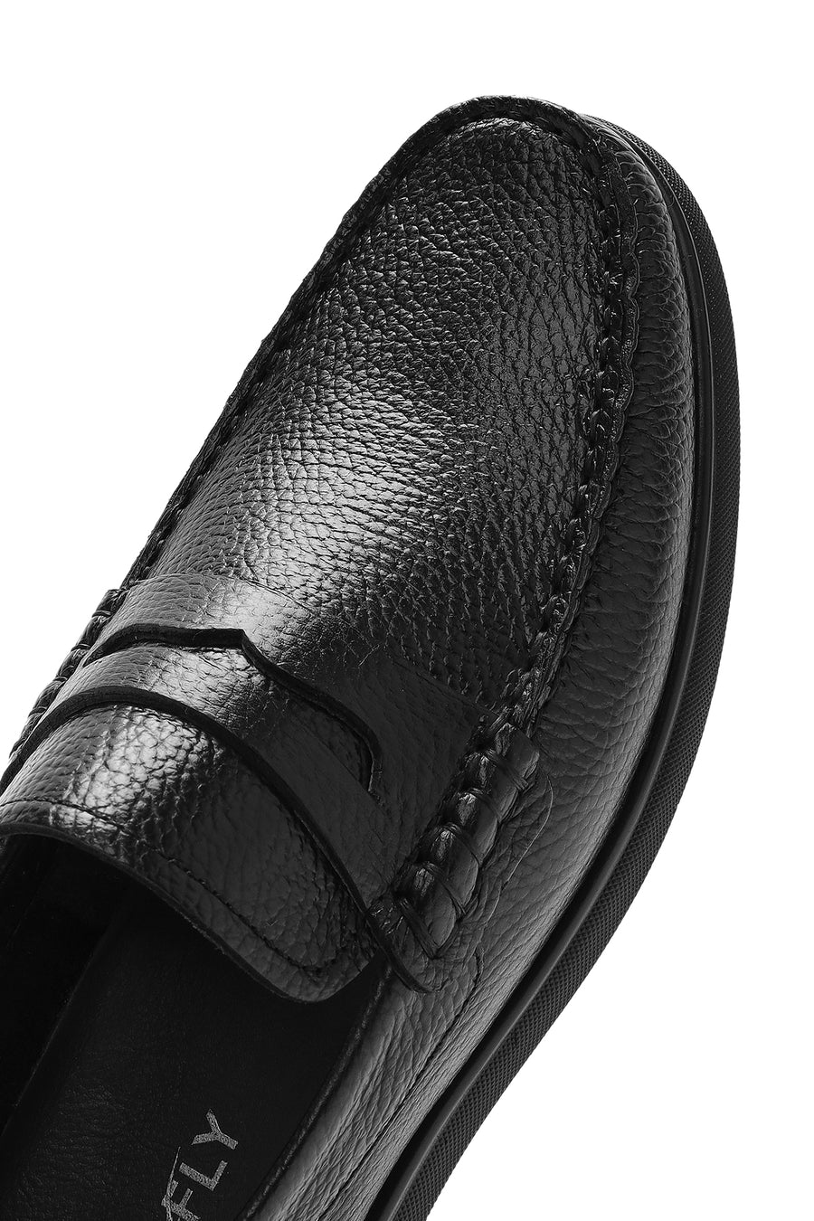 Derimod Fly Erkek Siyah Deri Loafer