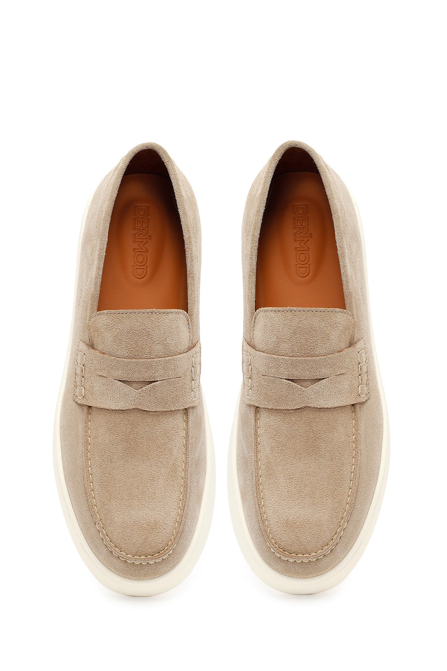 Male Beige Suede Casual Loafer