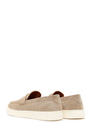 Male Beige Suede Casual Loafer | Derimod