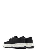 Men's Black Lace-Up Thick-Soled Leather Casual Shoes | Derimod