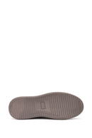 Men's Mink Lace-Up Thick-Soled Nubuck Leather Sneakers | Derimod
