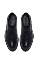 Male Black Lace-up Leather Classic Shoes | Derimod