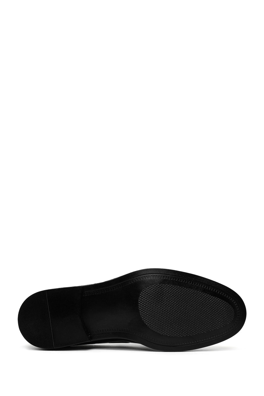 Male Black Tasselled Leather Classic Loafer