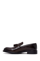 Erkek Kahverengi Püsküllü Deri Klasik Loafer | Derimod