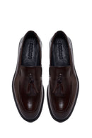 Erkek Kahverengi Püsküllü Deri Klasik Loafer | Derimod