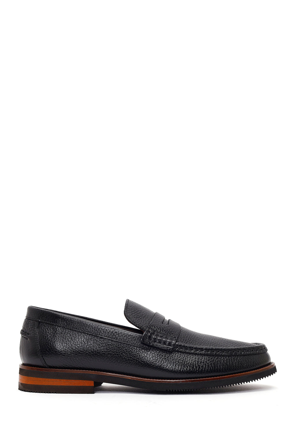 Erkek Siyah Deri Loafer
