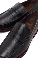 Erkek Siyah Deri Loafer | Derimod