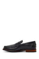 Erkek Siyah Deri Loafer | Derimod