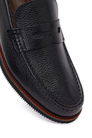Erkek Siyah Deri Loafer | Derimod