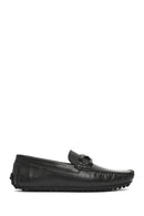 Erkek Siyah Tokalı Deri Loafer | Derimod