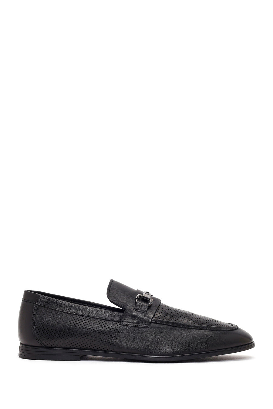Erkek Siyah Tokalı Deri Casual Loafer 26SFD670918 | Derimod
