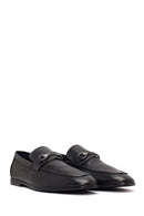 Erkek Siyah Tokalı Deri Casual Loafer | Derimod