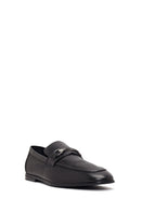 Erkek Siyah Tokalı Deri Casual Loafer | Derimod