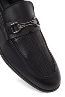 Erkek Siyah Tokalı Deri Casual Loafer | Derimod