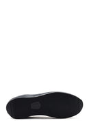 Erkek Lacivert Bağcıklı Deri Casual Sneaker | Derimod