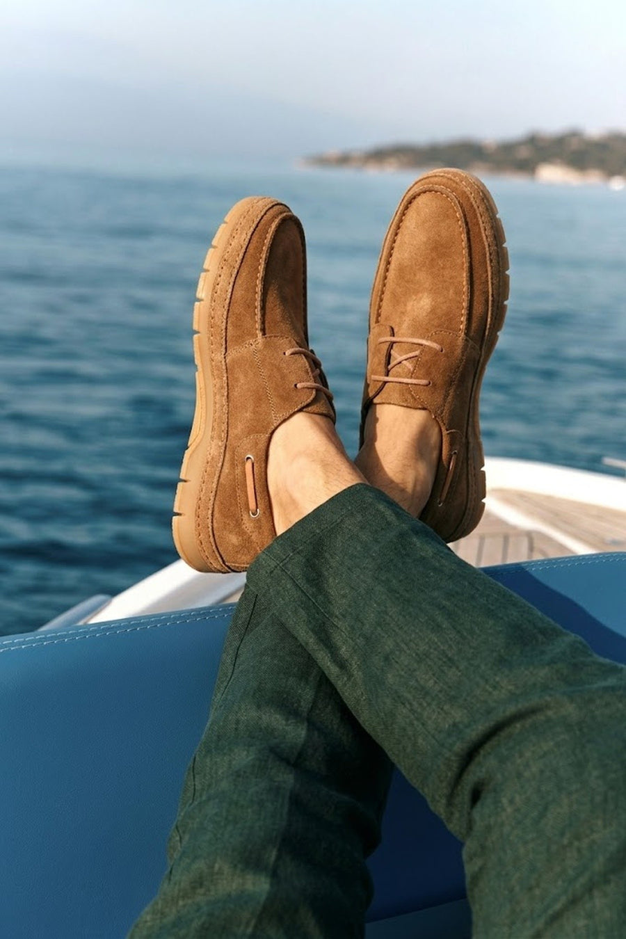 Erkek Taba Bağcıklı Süet Deri Casual Ayakkabı